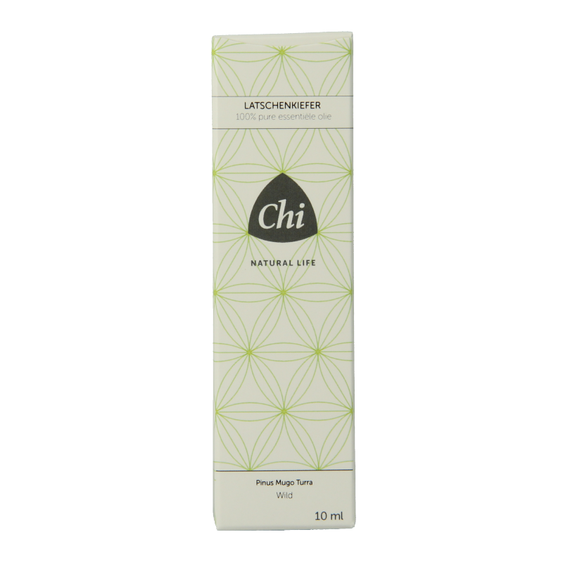 Chi wild larch essential oil in a 10ml bottle, natural aromatic etherische olie for wellness and relaxation.