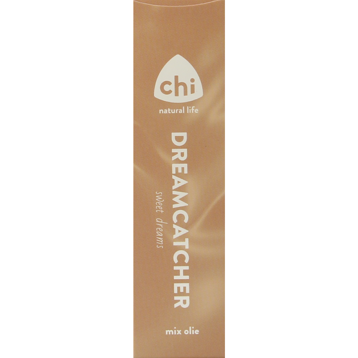 Chi Dreamcatcher mix essential oil in 10ml bottle, featuring a dropper cap and colorful label for aromatherapy use.