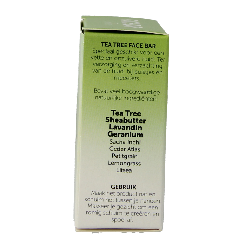 Chi Tea Tree Face Bar 60g, natural facial cleansing soap with tea tree oil, designed for healthy skin care.