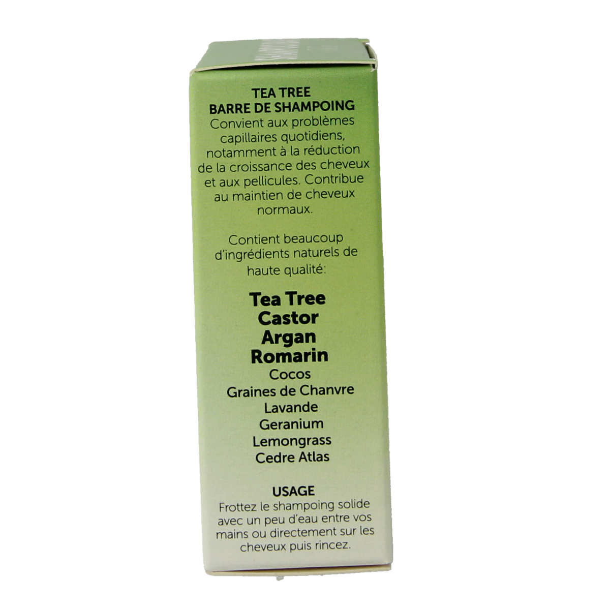 Chi Tea Tree Shampoo Bar for hair care, 80g, natural herbal shampoo with tea tree oil, eco-friendly hair cleansing product