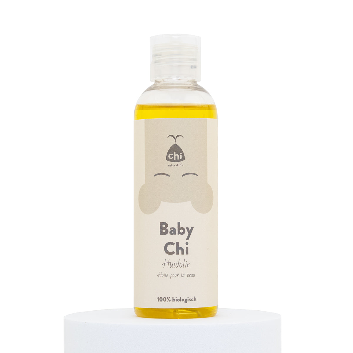 Chi Baby huidolie in 100ml bottle, gentle baby and toddler skincare product from Chi, shown in the image.