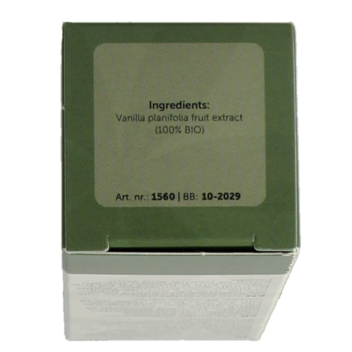 Chi Vanille 12% CO2 bio essential oil in 2.50ml bottle, showing the amber glass container and product label.