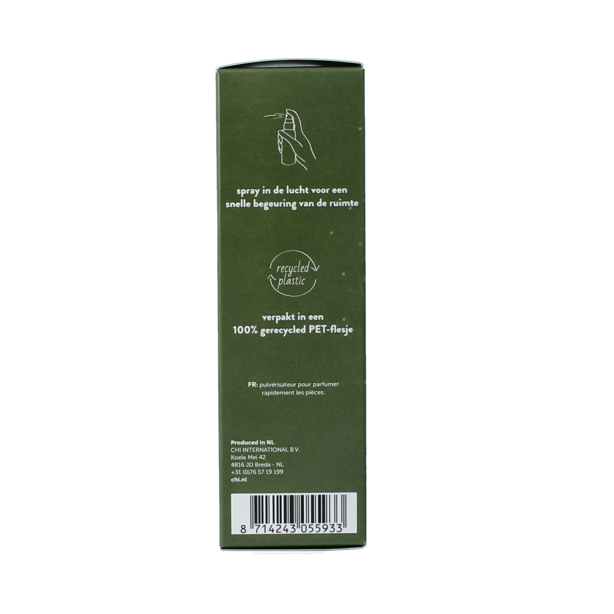 Chi Forest Walk airspray geurverspreider in 50ml bottle with natural forest-inspired scent and elegant packaging.