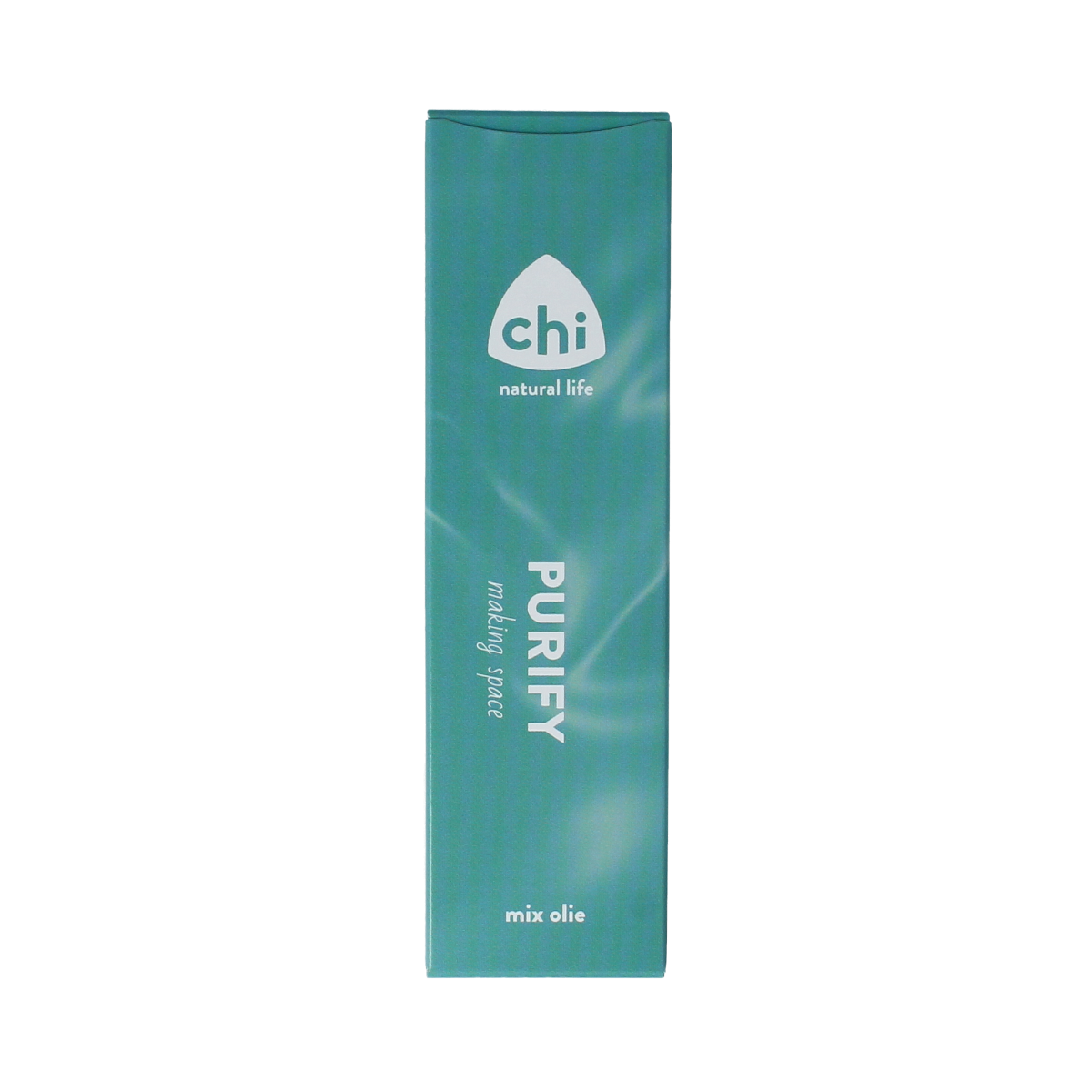 Chi Purify bio essential oil in 10ml bottle, natural etherische oliën with a clear label and dropper cap for aromatherapy use.