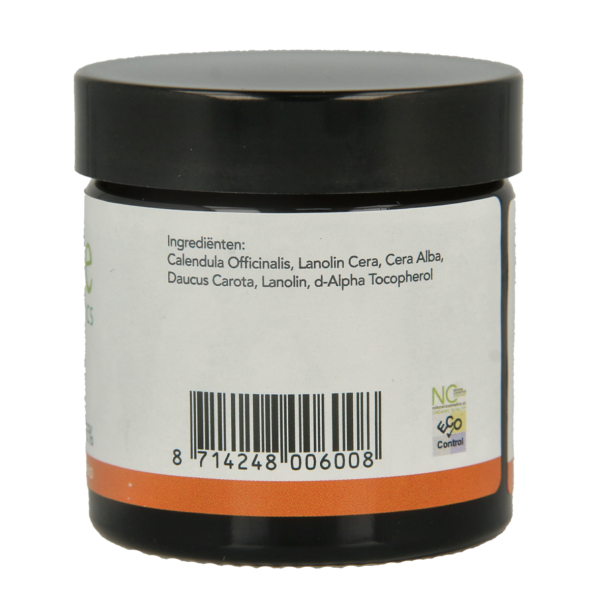 Herbelle Calendula Zalf 75% body care cream in 55ml tube, featuring calendula flowers and natural ingredients for skin soothing.