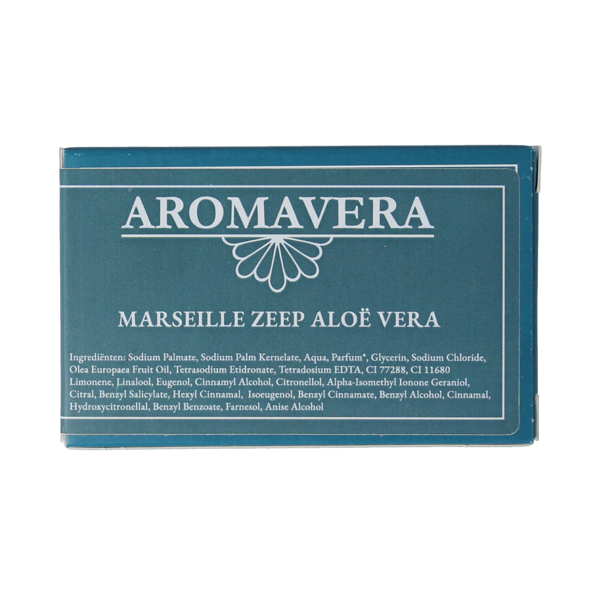 Aroma Vera Marseillezeep aloe vera bio soap bar, 125g, with natural aloe vera for gentle cleansing and moisturizing.