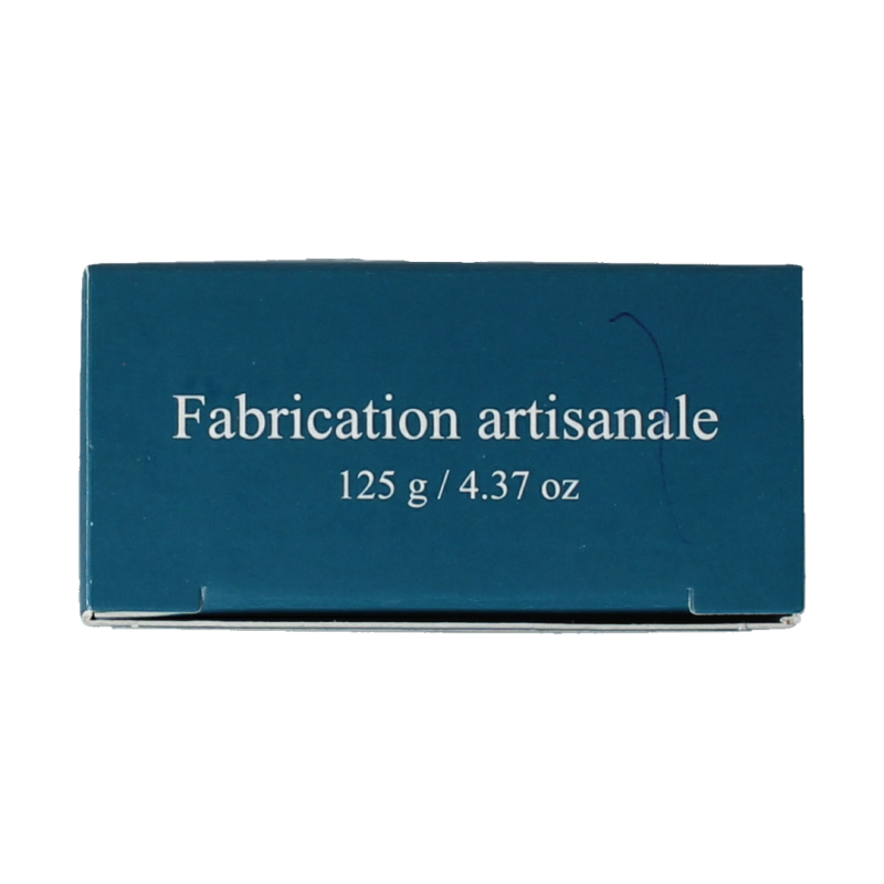 Aroma Vera Marseillezeep bio with santal and sandalwood, 125g bar of natural soap with a creamy texture and sandalwood scent.
