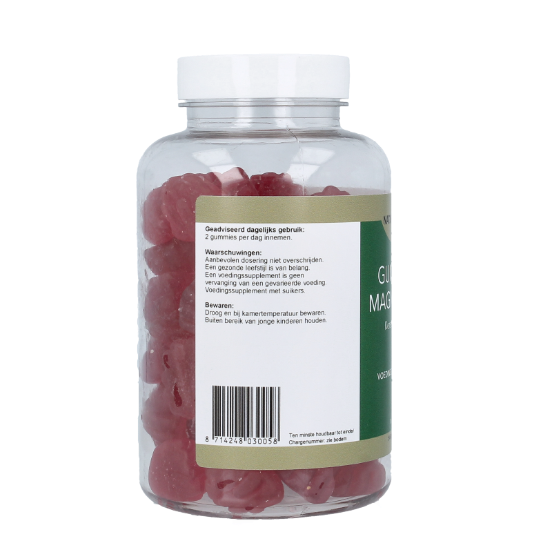 Natupharma Magnesium Gummies with cherry flavor, 60 mineral supplement gummies for daily wellness.