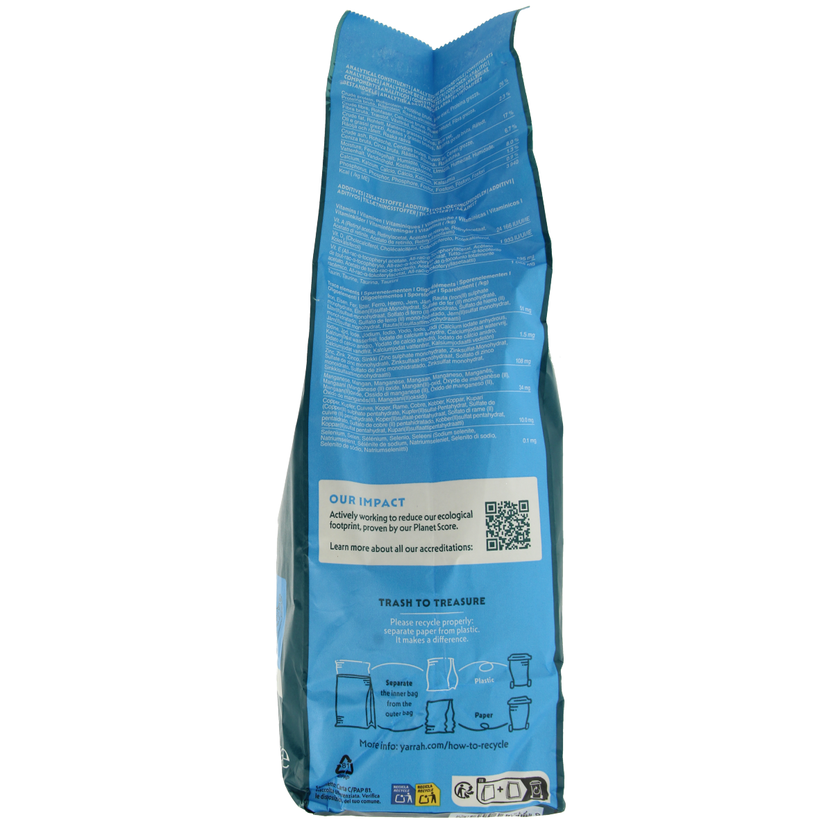 Yarrah small breed dog food with chicken, MSC organic, 2000g, natural pet nutrition for small dogs.