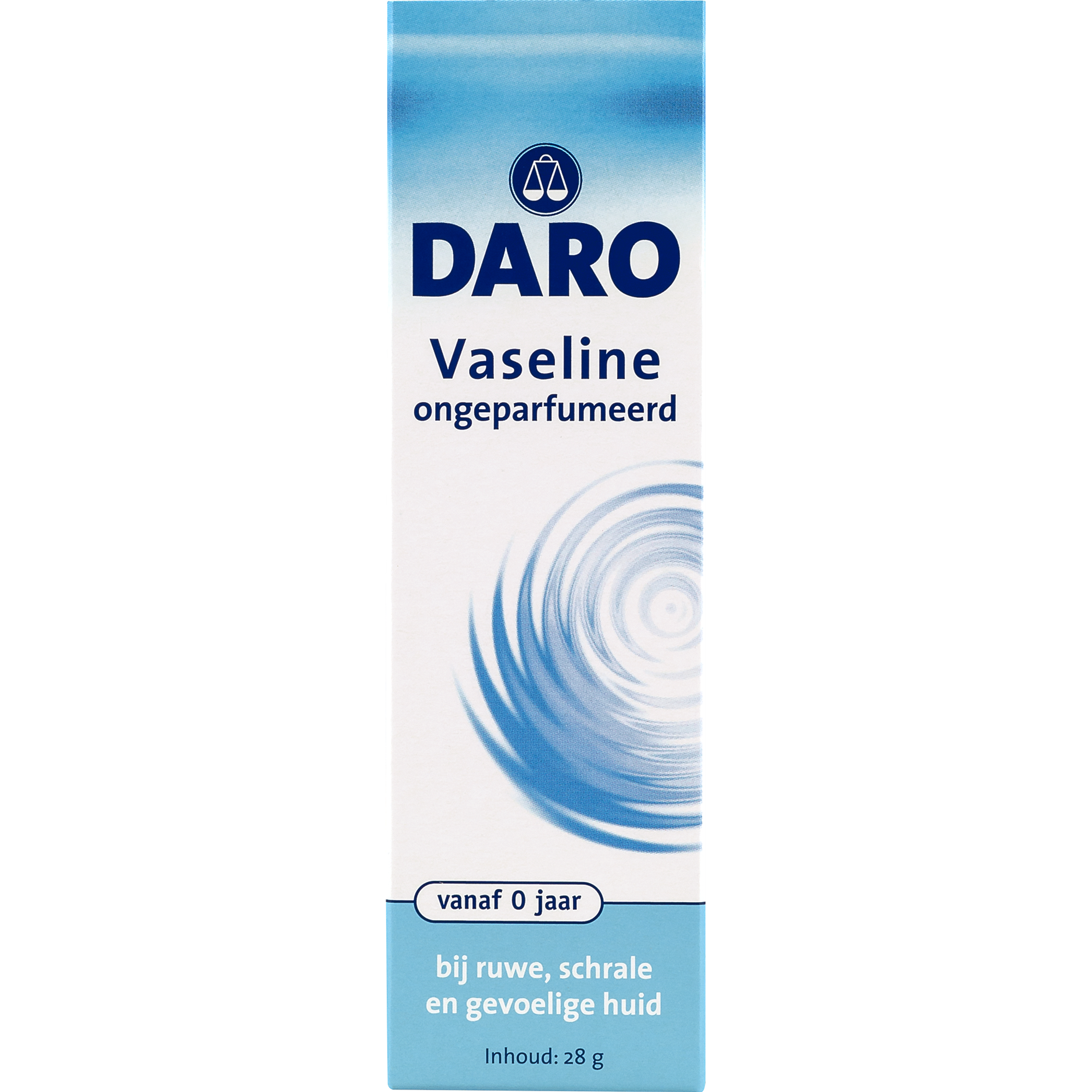 Daro Vaseline body care jar, 28 grams, moisturizing skincare product with a clear lid and label showing Daro branding.