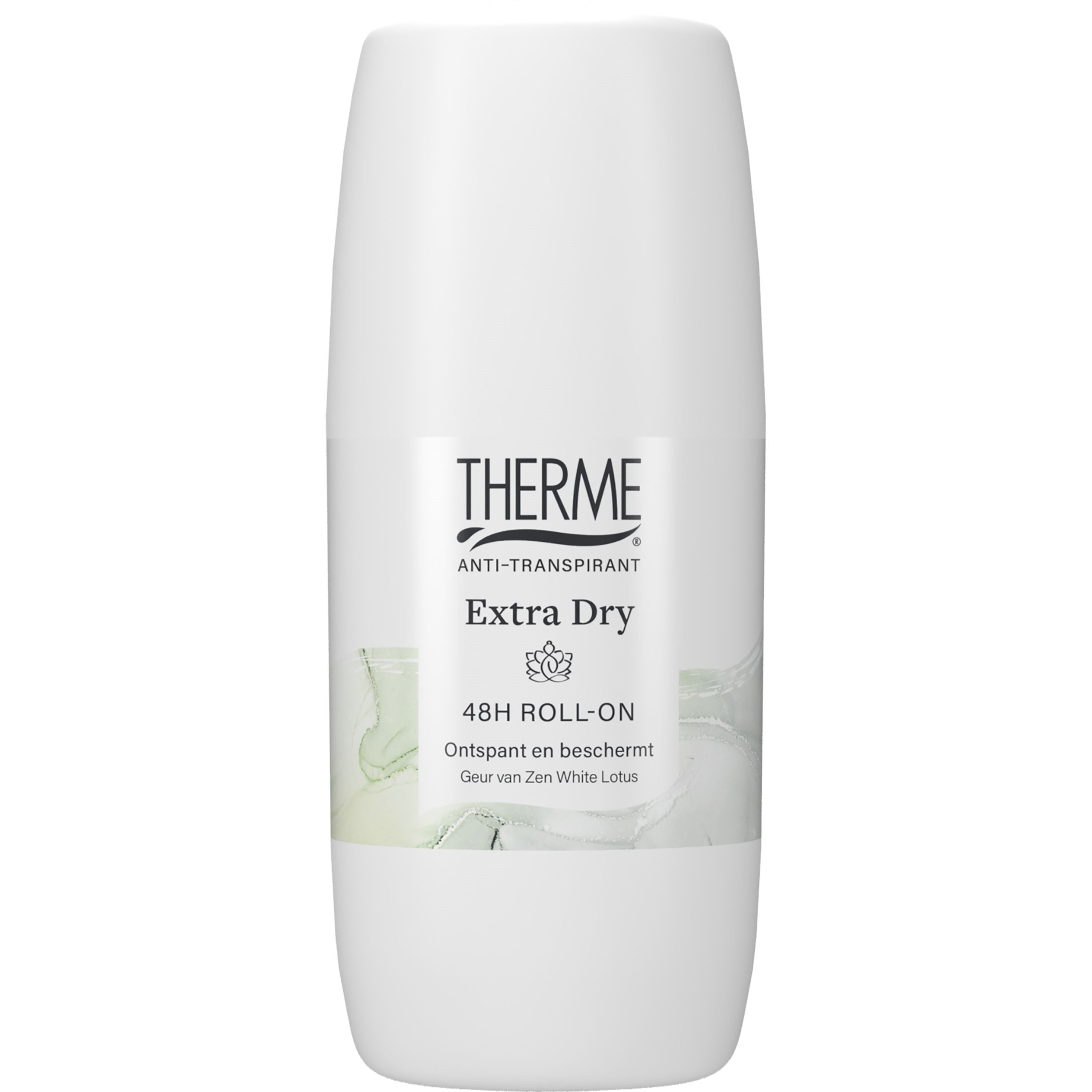 Therme Extra Dry Zen White Lotus anti-transpirant deodorant roller, 60ml, with white lotus scent and smooth application