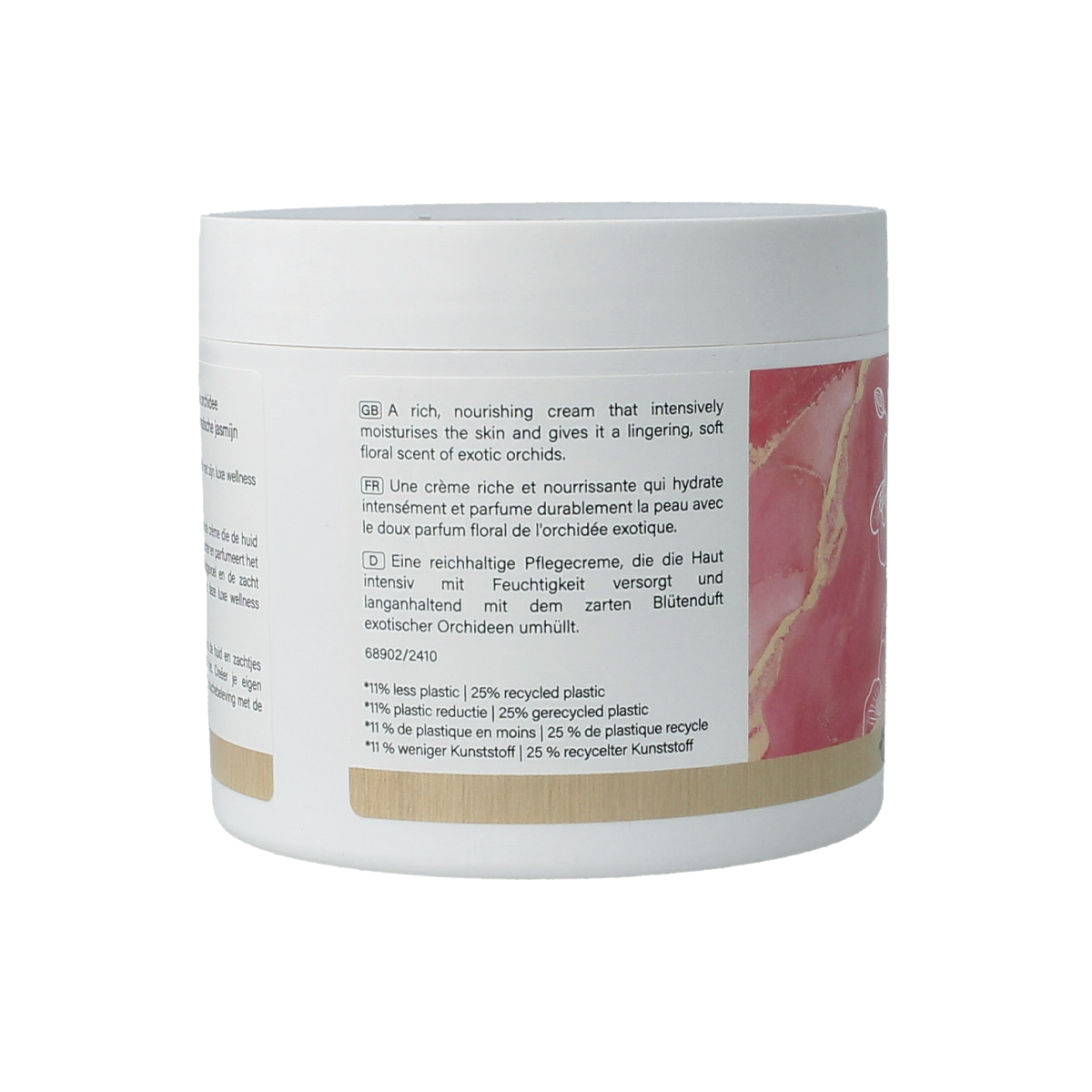 Therme Bali flower body butter 225g jar with floral design, smooth texture and luxurious skincare for body moisturizing.