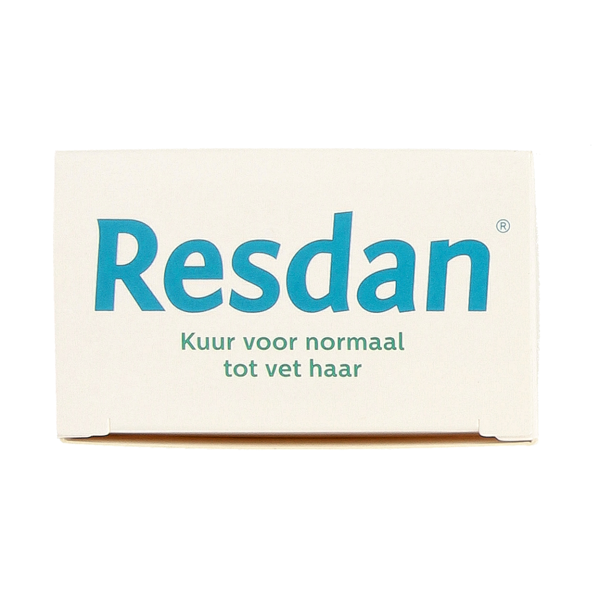 Resdan shampoo for normal to oily hair, 125ml bottle, hair care product with sleek packaging.