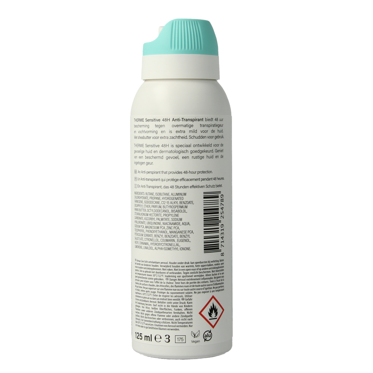 Therme Deospray anti-transpirant sensitive 125.00 Milliliter