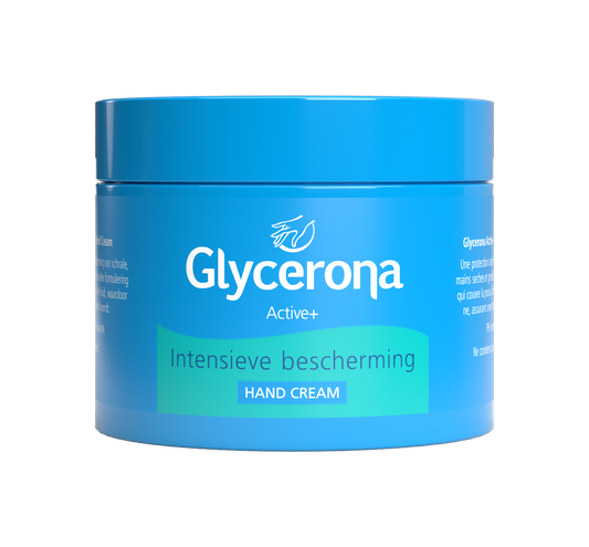 Glycerona Handcreme in a 150ml tube, moisturizing hand care product from Glycerona with active ingredients.