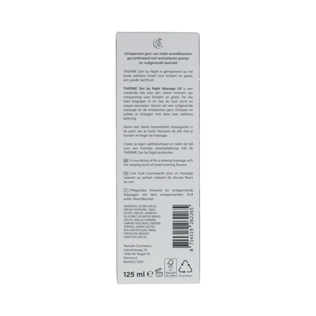 Therme Therme Zen by Night Massage Oil 125.00 Milliliter