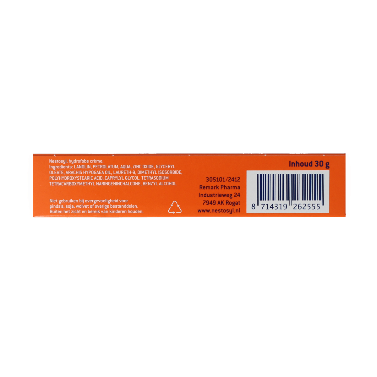 Nestosyl Nestosyl zalf 30g tube for treating cuts and bites, shown with the product packaging and applicator.