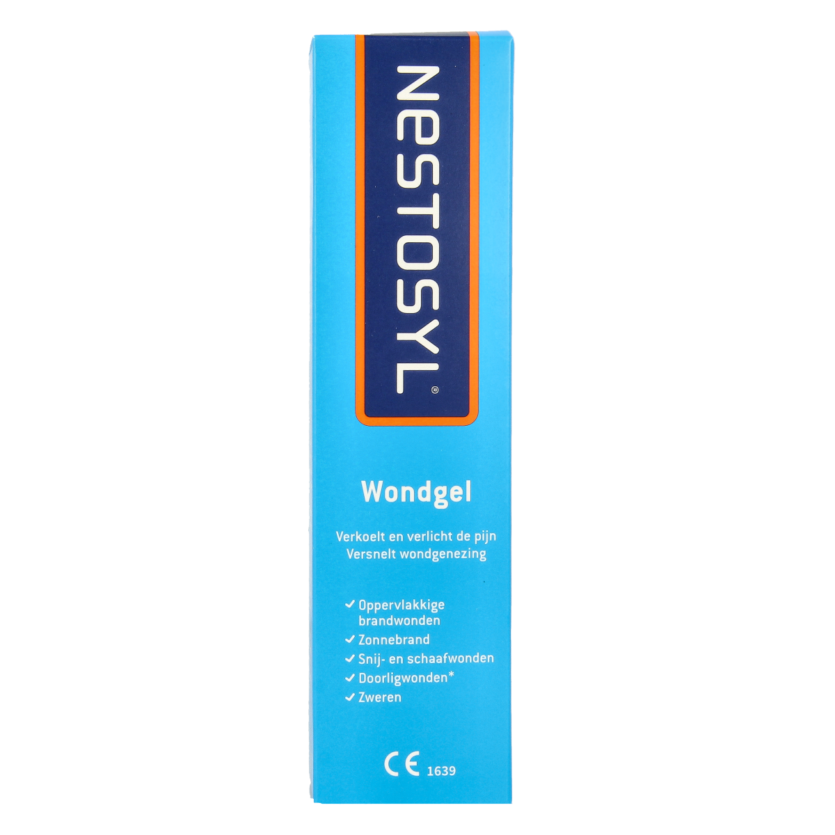 Nestosyl 3-in-1 Wondgel in 75ml tube, a body care product with soothing gel for skin care and wound treatment.