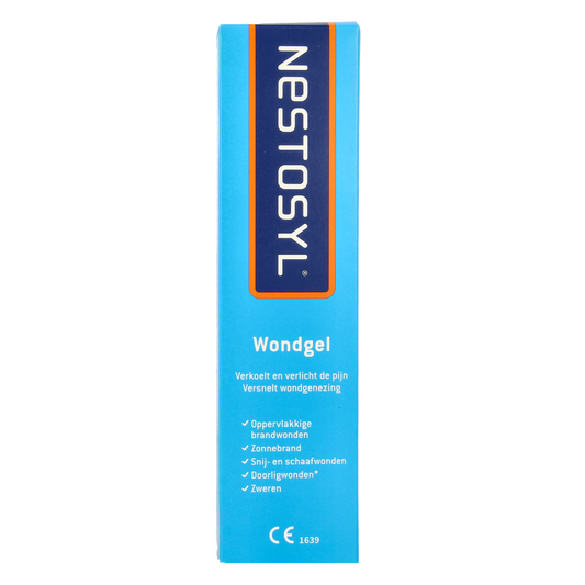 Nestosyl 3-in-1 Wondgel in 75ml tube, a body care product with soothing gel for skin care and wound treatment.
