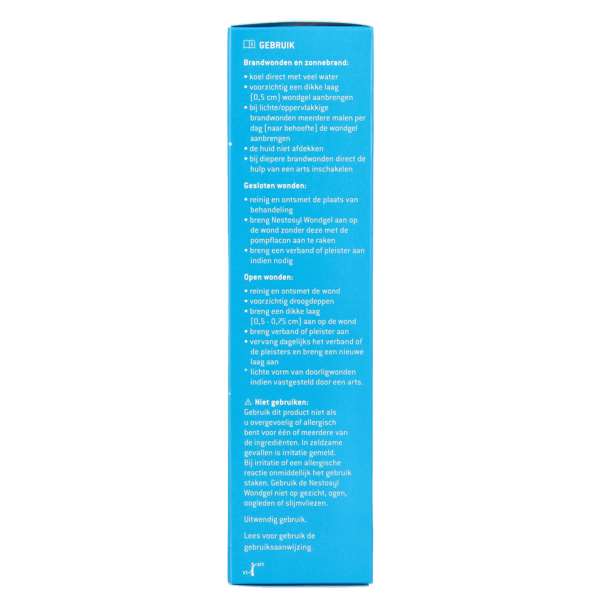 Nestosyl 3-in-1 Wondgel verpakking voor lichaamsverzorging, 75 ml, met natuurlijke ingrediënten en verzorgende eigenschappen.