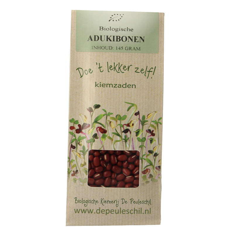 Peuleschil bio aardappelen, groente en fruit, 145 gram, fresh organic potatoes in a clear packaging.