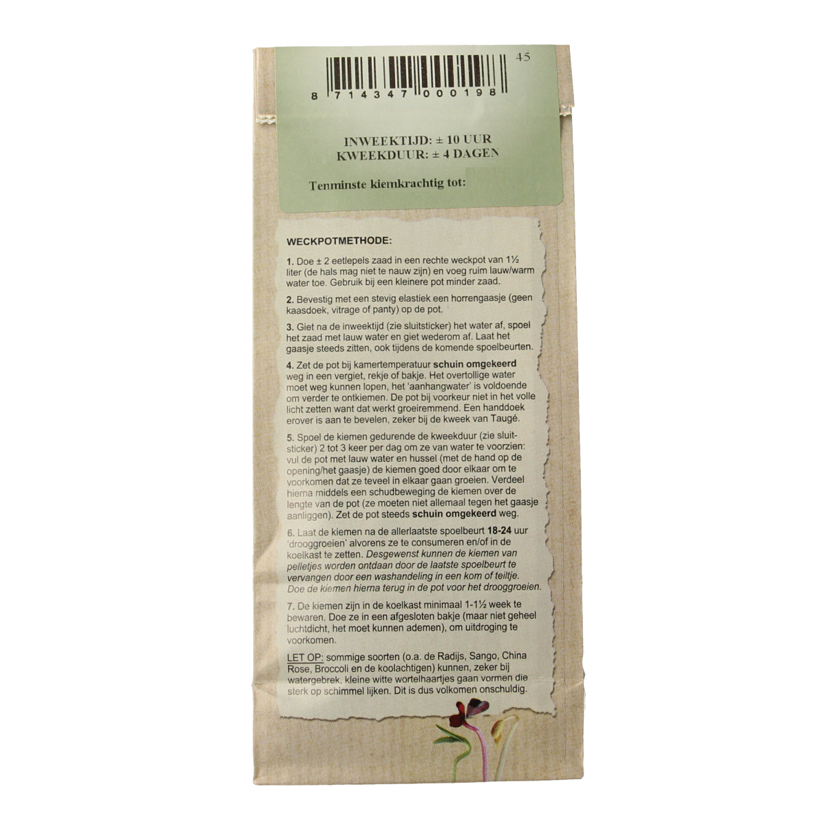 Organic green peas from Peuleschil in 140g package, fresh and bright green, suitable for cooking or salads.