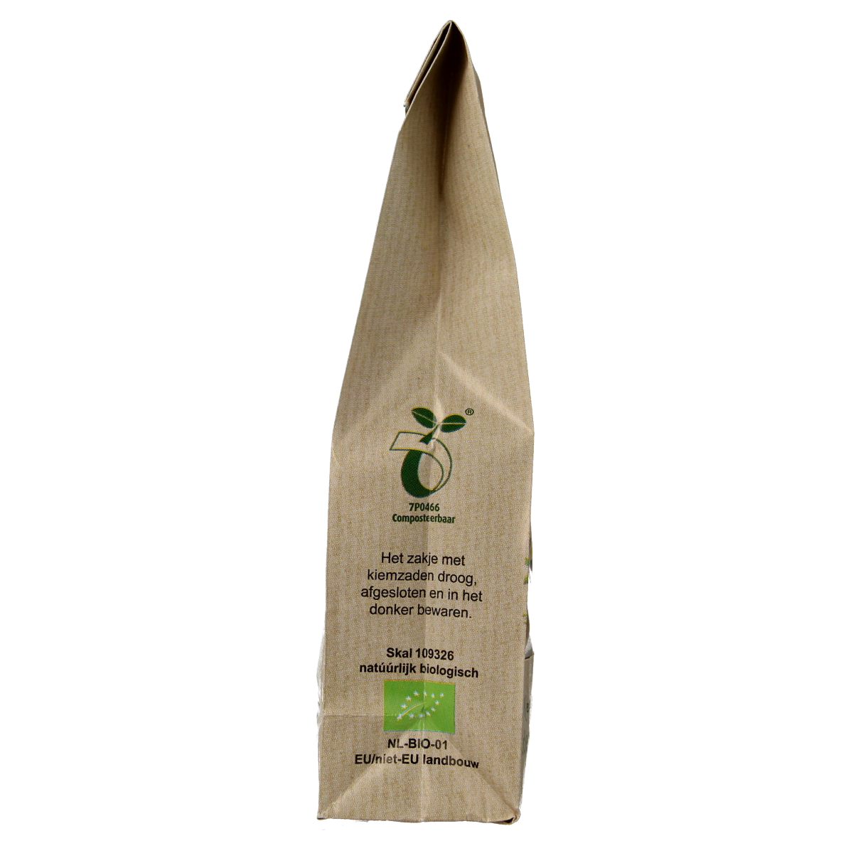 Organic Fenegriek (Fenugreek) sprout seeds by Peuleschil, 130 grams, shown in a clear image with fresh green sprouted seeds.