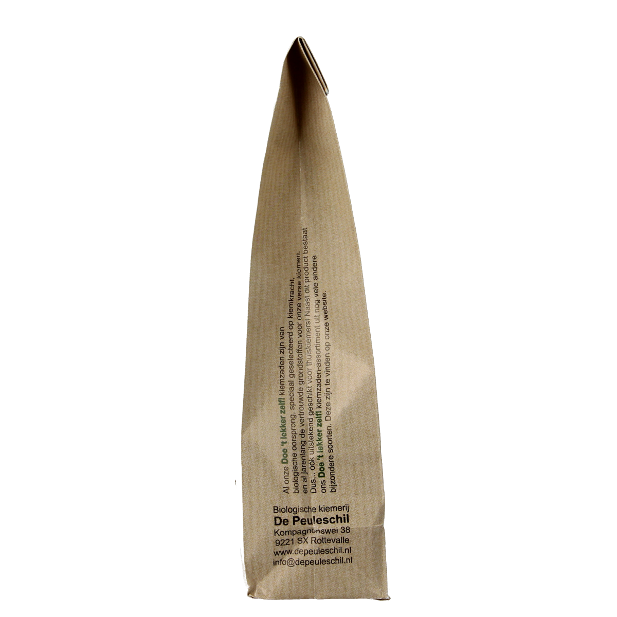 Organic Fenegriek germ seeds in 130g package by Peuleschil, shown in a clear image suitable for baking and sprouting.