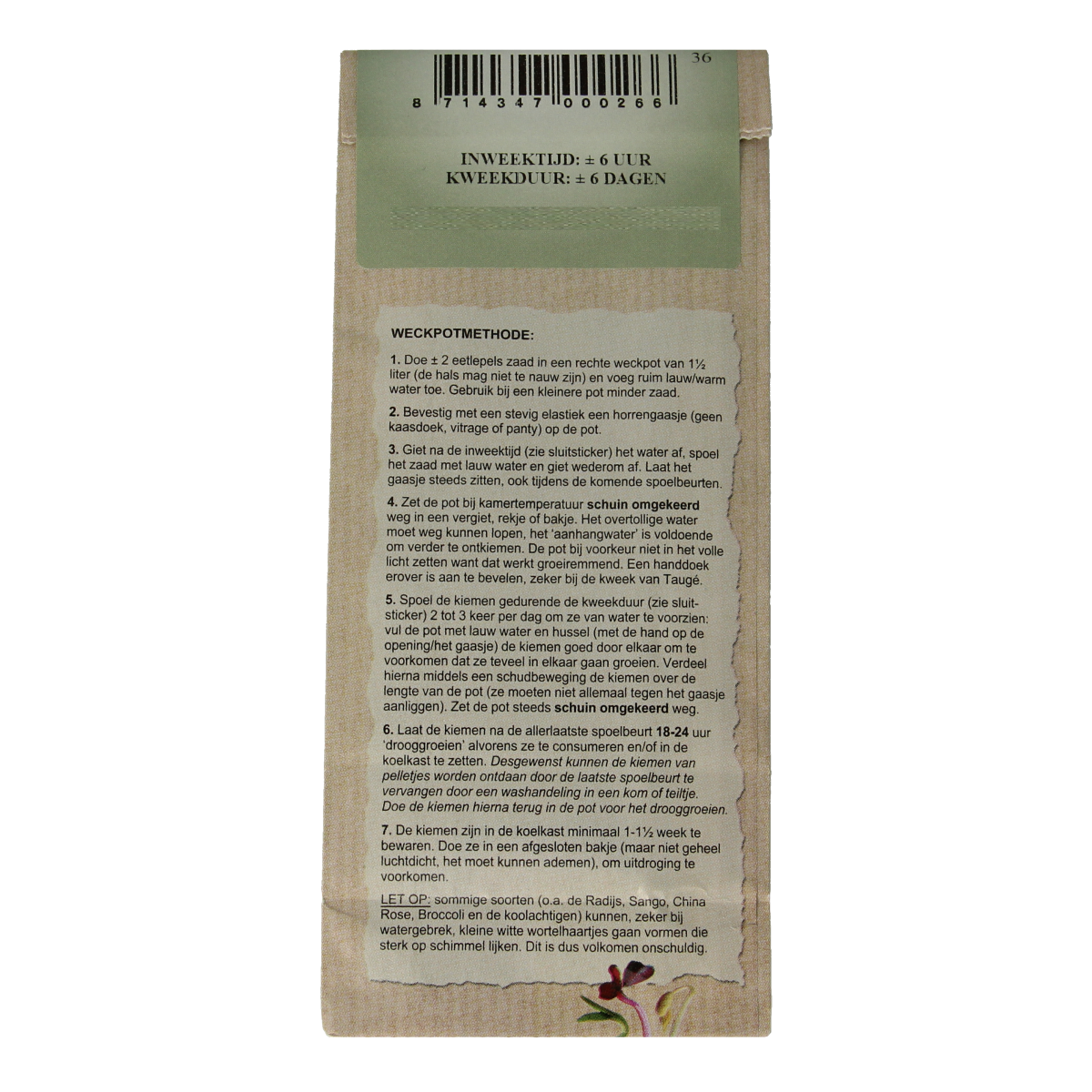 Raw organic red cabbage seeds by Peuleschil, 130 grams, shown in a clear image of the seed packet.