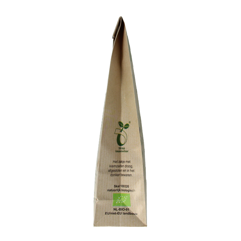 Organic Radish Seed Peuleschil Radijszaad in 130g package, fresh vegetable for planting or cooking purposes.