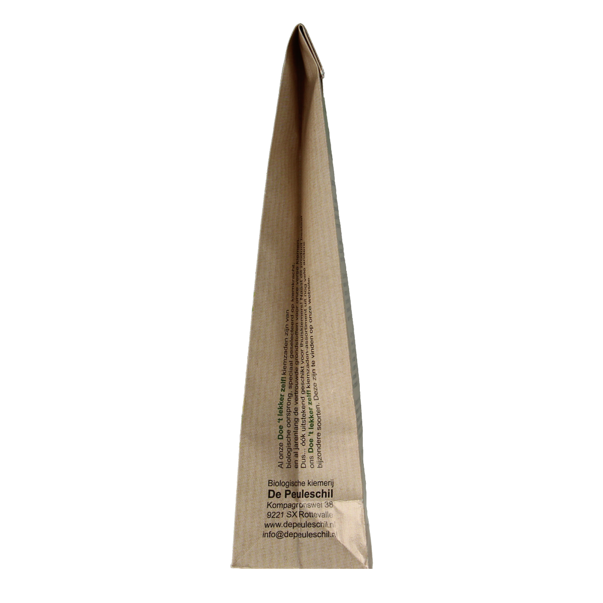 Organic Peuleschil wheatgrass seed packet with 150 grams, featuring fresh green wheatgrass on the packaging.