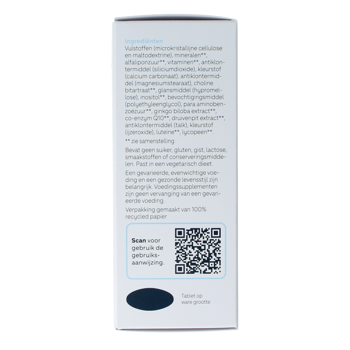 Leefit Multi 60+ multivitamin tablets for seniors, showing a bottle and tablets on a neutral background.