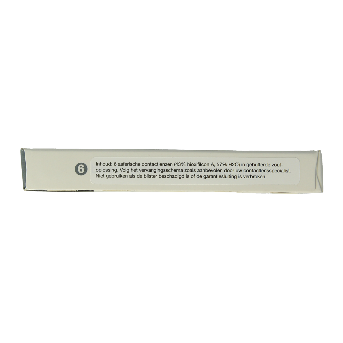Eyefresh Maandlenzen contact lenses in -4.75 strength, pack of 6, displayed in a clear container with branding.