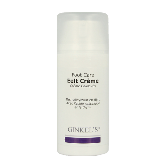 Ginkel's Eeltcreme extra 100ml foot care cream in a tube, designed for nourishing and softening dry, calloused feet.
