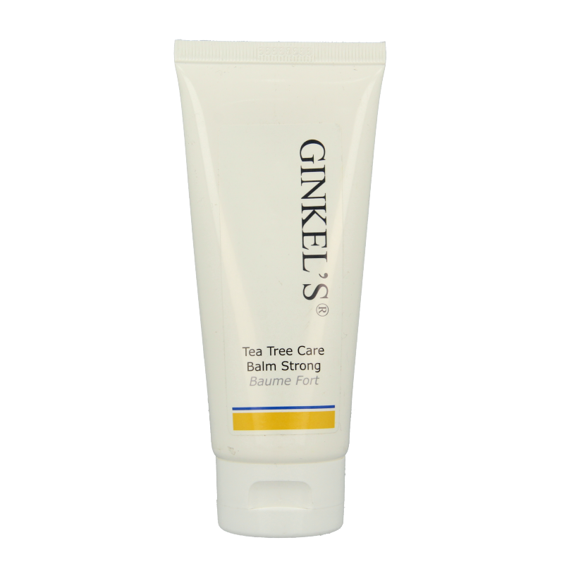 Ginkel's Tea Tree Balm Strong 100ml, natural body care product with tea tree oil for skin soothing and freshness.