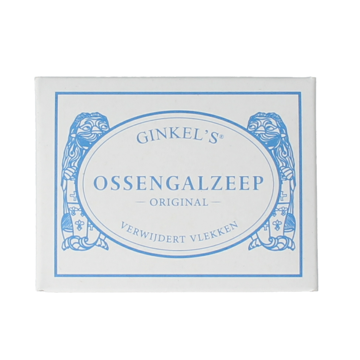 Ginkel's Ossengal zeep 85g, traditional soap bar with natural ingredients, shown in a close-up image.