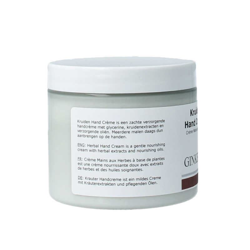 Ginkel's Kruiden handcreme in 200ml tube, moisturizing hand care product with herbal ingredients, displayed with the tube visible.