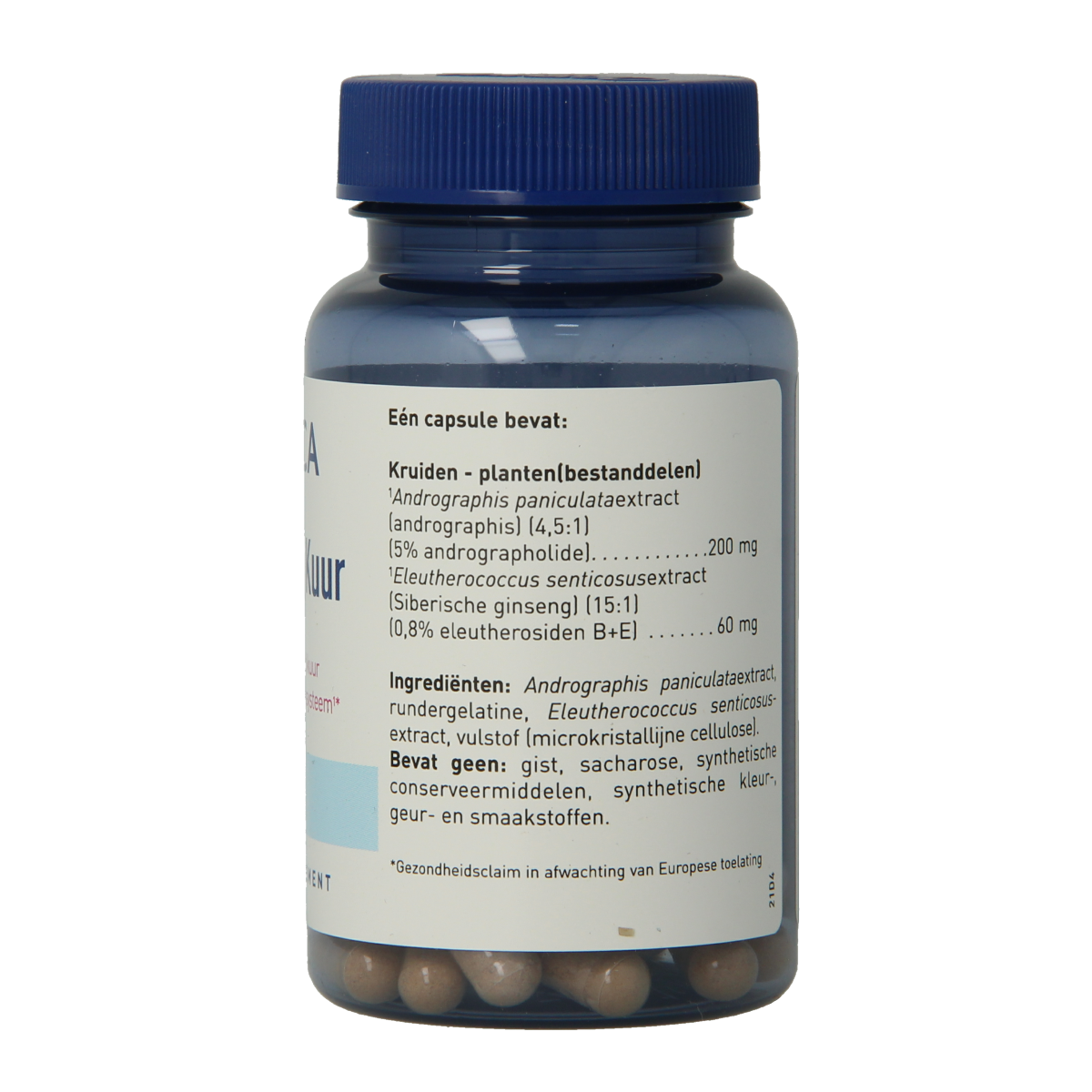 Orthica Weerstand kuur herbal supplement capsules, 30-count, natural herbal remedy for immune support