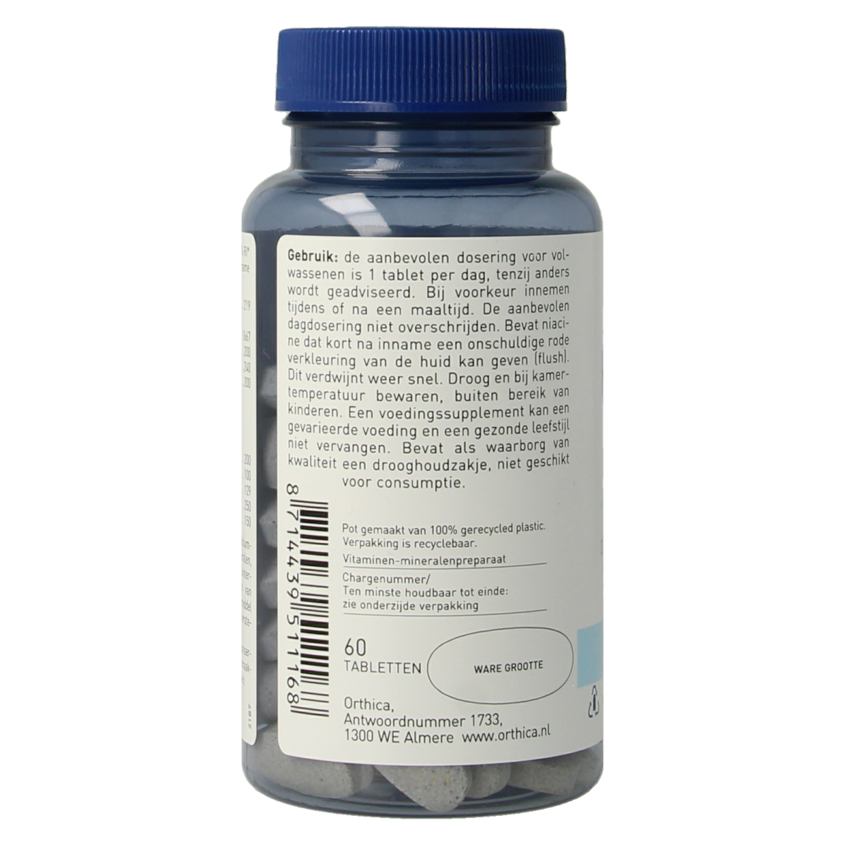 Orthica Hair, Skin & Nails Kare multivitamin tablets, dietary supplement supporting healthy hair, skin, and nails.