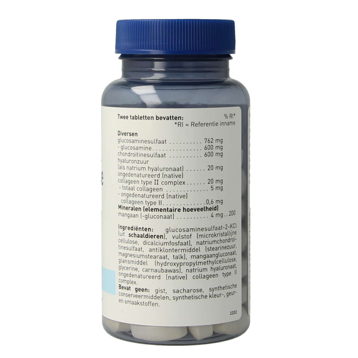 Orthica Glucosamine mineral supplements in a bottle of 60 tablets, designed for joint support and healthy cartilage.