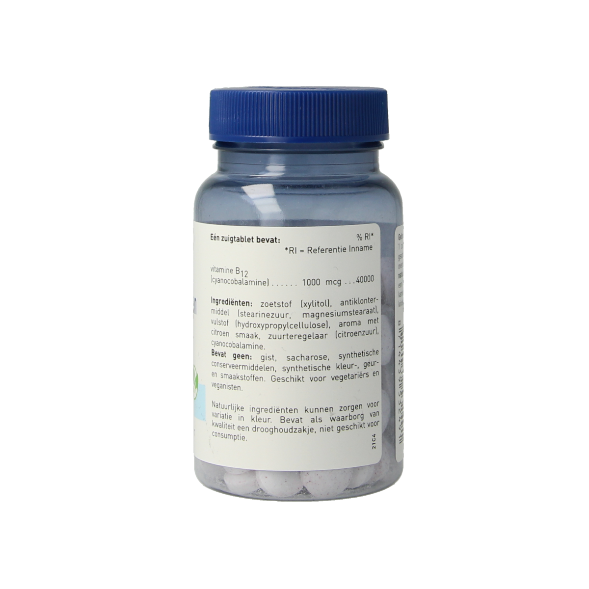 Orthica Vitamine B12 90 zuigtabletten, natural B12 supplement with easy-to-take lozenges, designed for daily vitamin support.