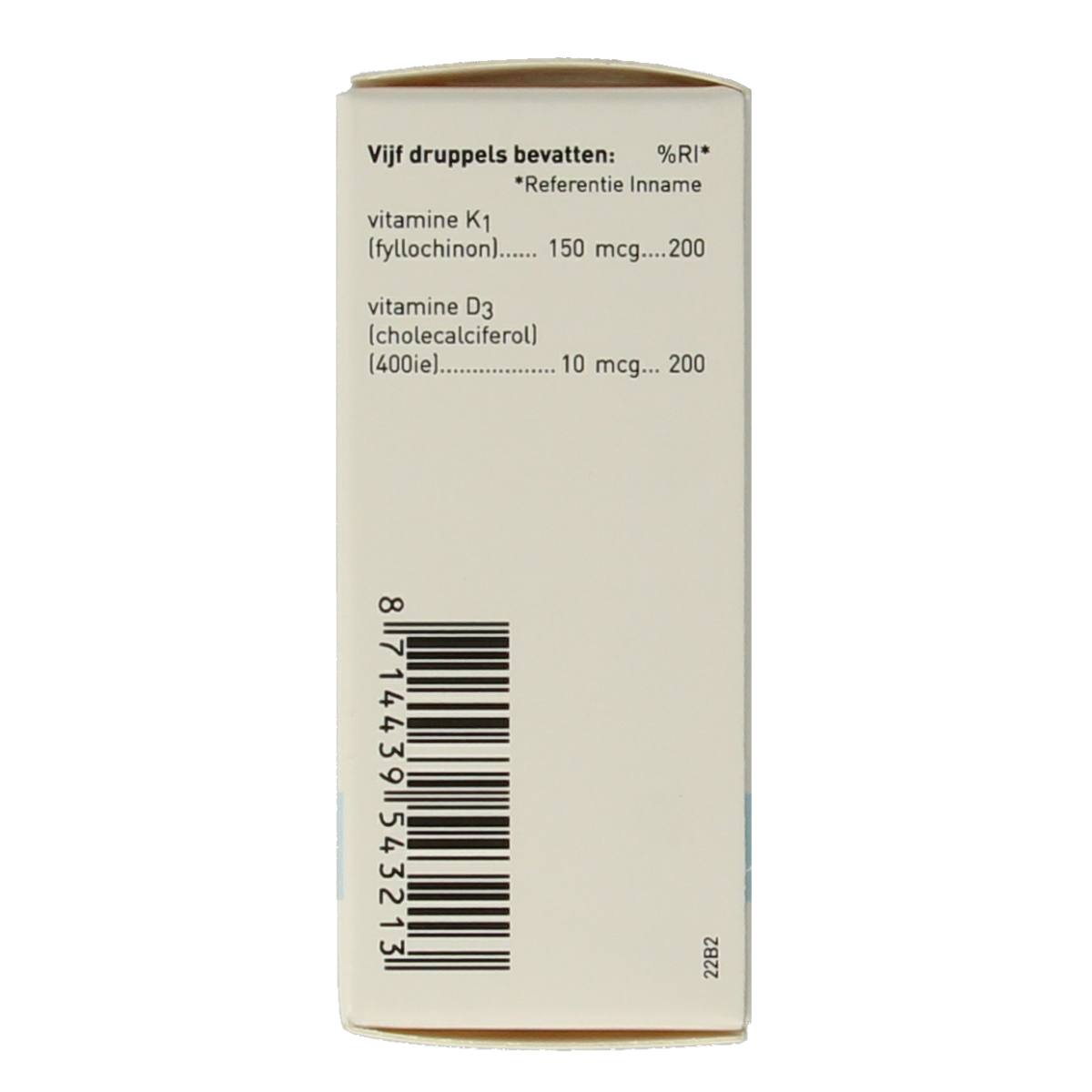 Orthica Vitamine K & D multivitamin oral drop bottle, 10ml, for babies and children with natural ingredients.
