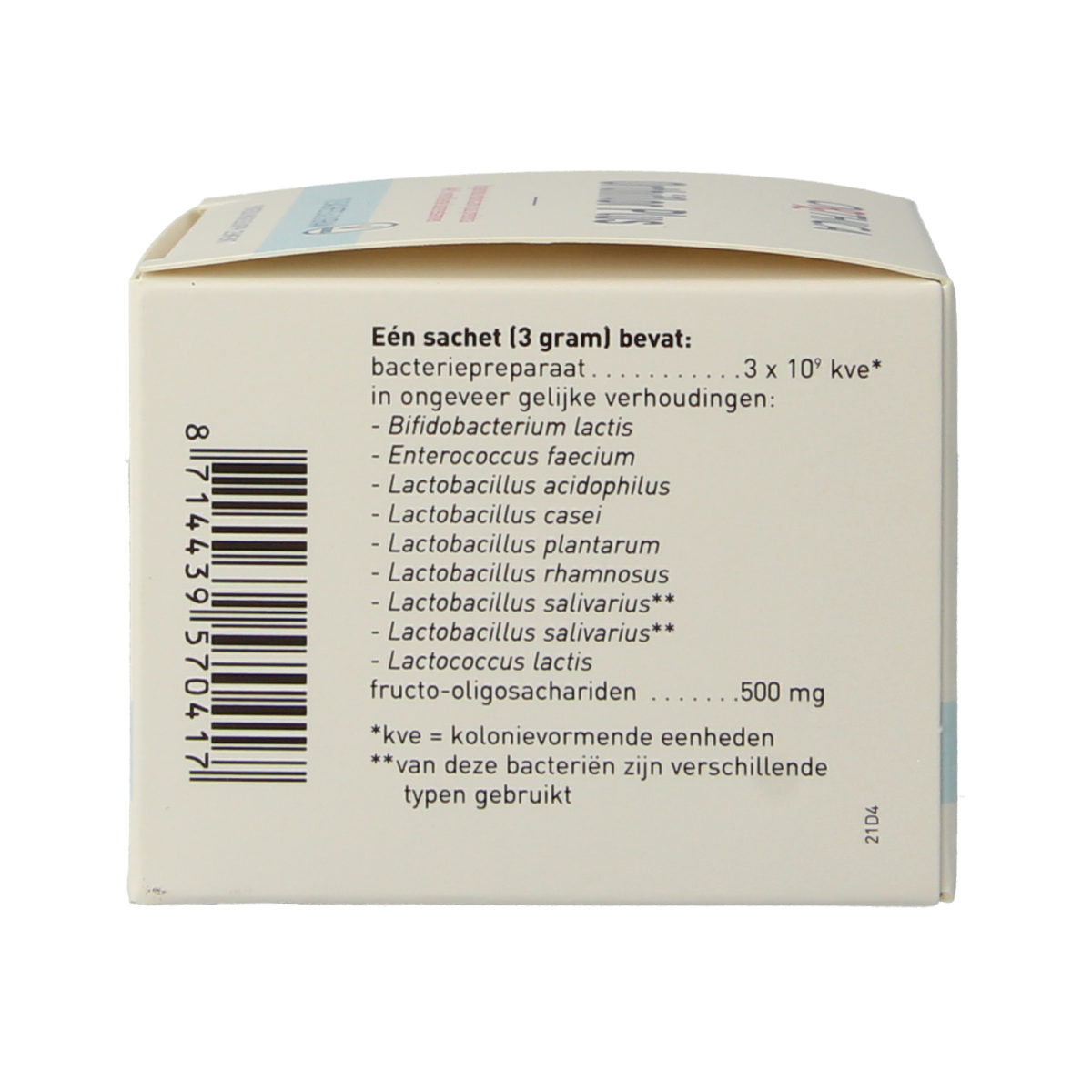 Orthica Orthiflor Plus micro-organismen sachets, probiotic supplement with 10 sachets for digestive health.