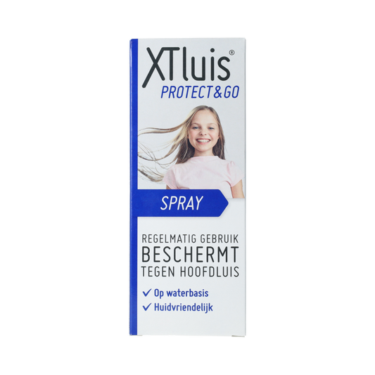 XT Luis Protect & Go spray 200ml for hair care, featuring the product bottle with spray nozzle and label detail.