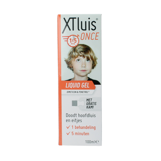 XT Luis Once gel met kam, 100ml, Haarverzorging product with a nozzle and comb for easy styling and hair care.