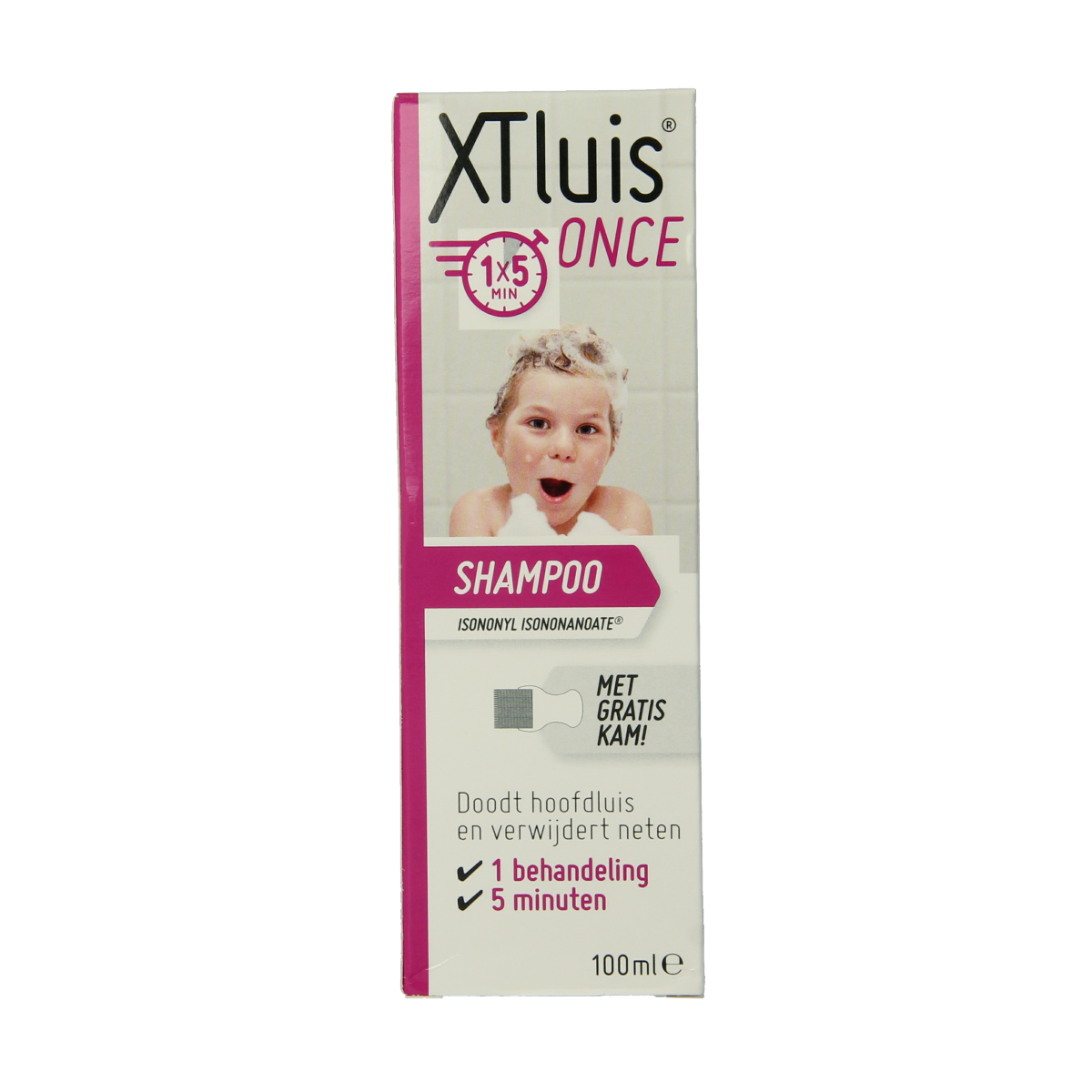 XT Luis Once shampoo bottle, 100ml, in a sleek haircare container, part of XT Luis's haircare product line.