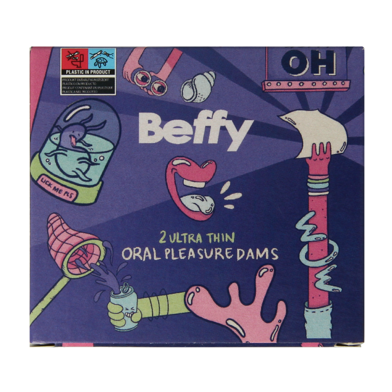 Beffy Liklapjes, a set of two erotic accessories, featuring soft materials and intricate design details.