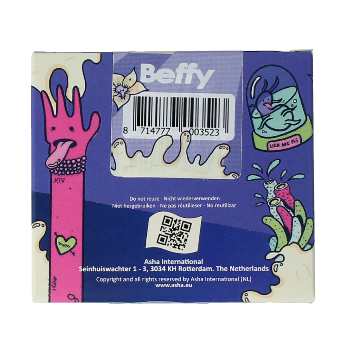Beffy Beflapjes vanilla aroma 3-pack, erotic product with vanilla scent, shown in the image.