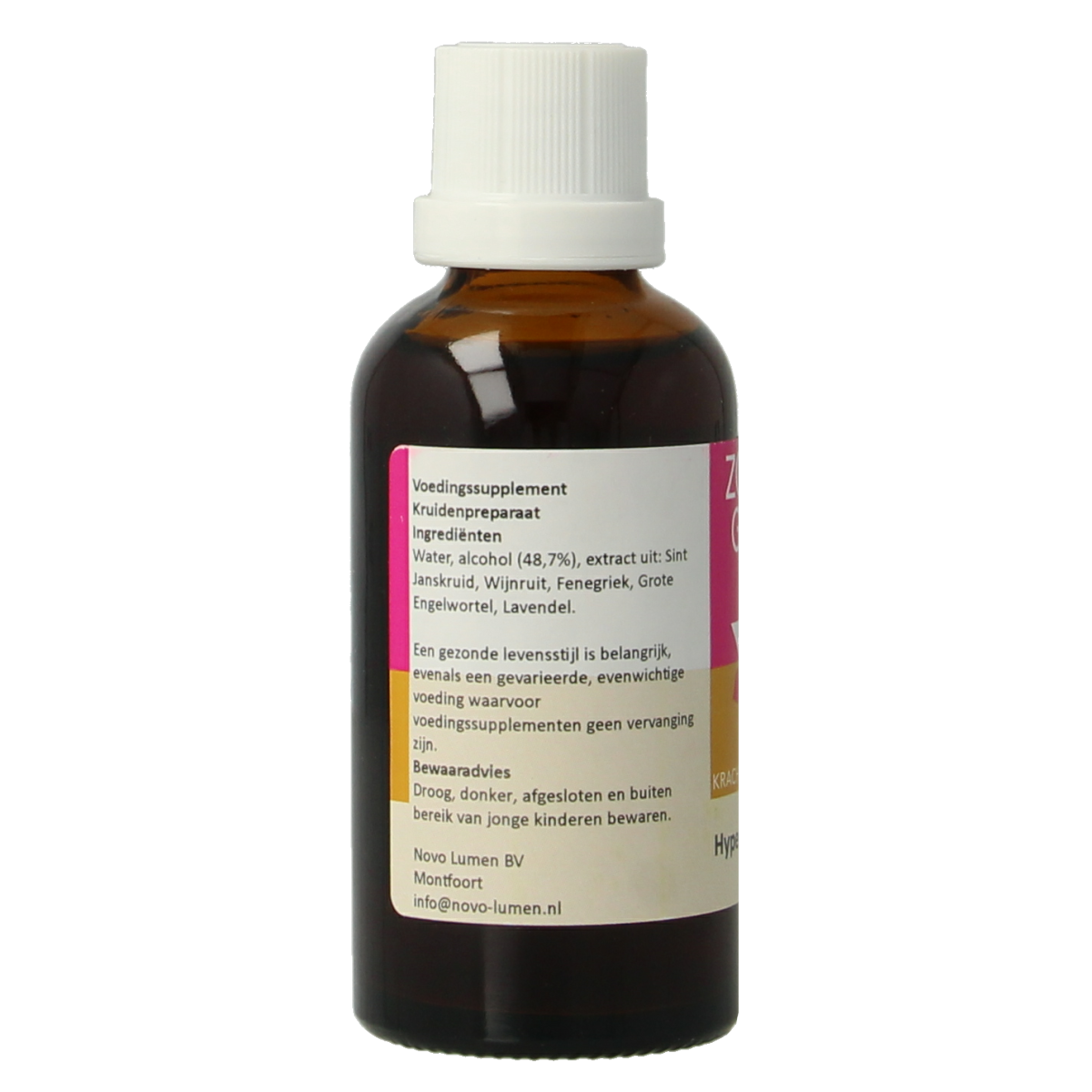 Zonnegoud Hypericum complex herbal supplement in a 50ml bottle, part of Zonnegoud's kruidenpreparaten collection.
