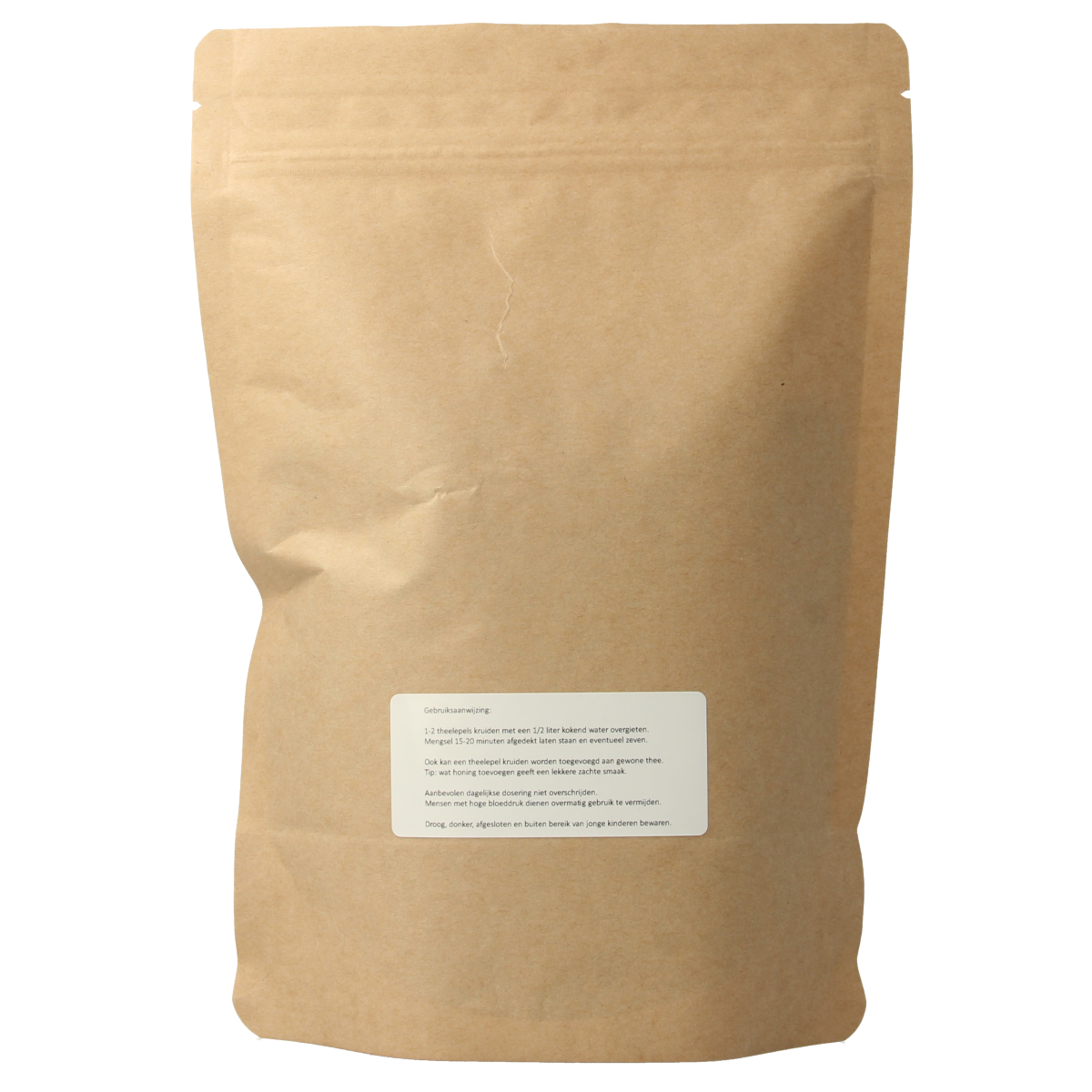 Zonnegoud Solidago complex herbal tea in a 100g package, part of the koffie en thee product line, with fresh golden herbs visible.
